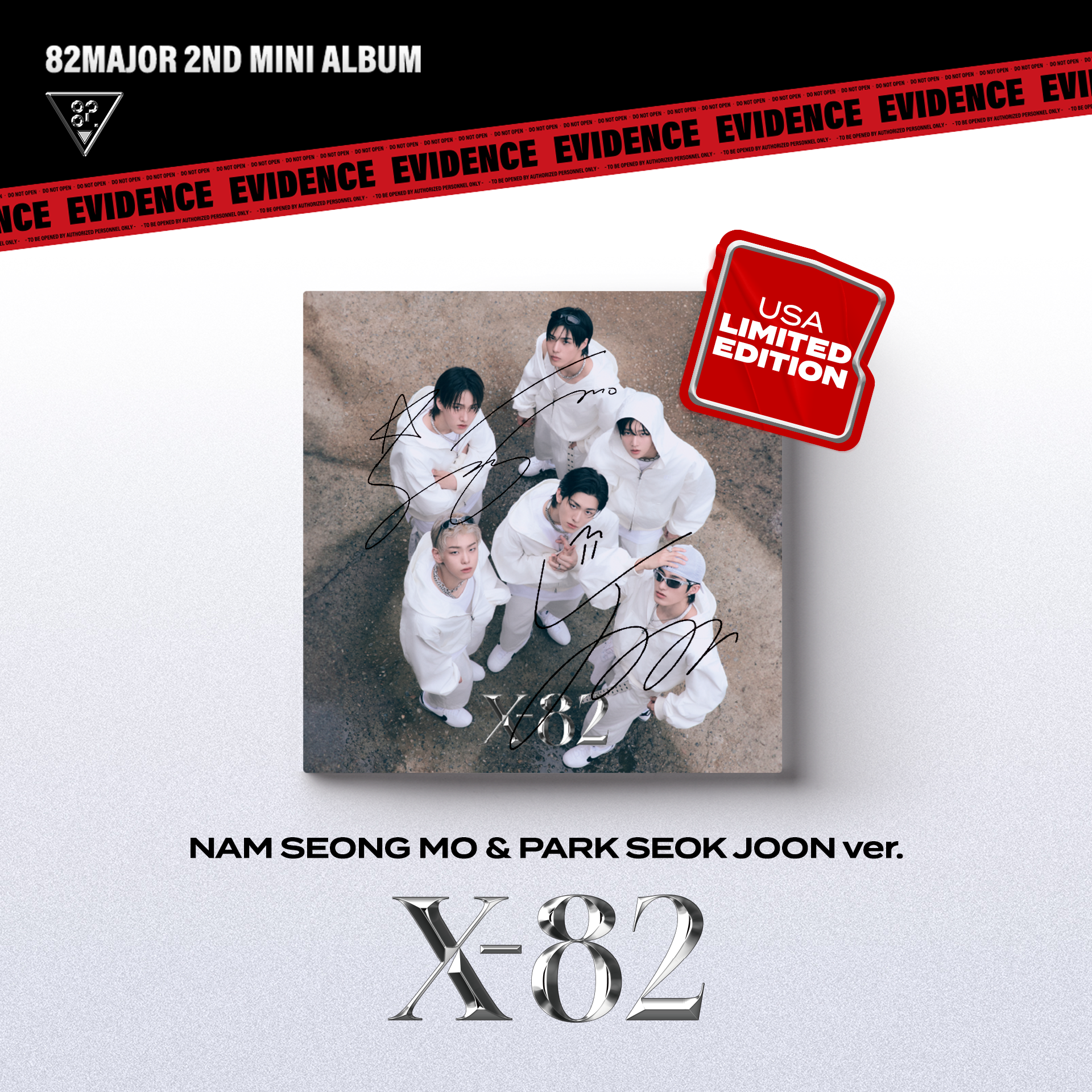 'U.S. Exclusive' X-82 "NAM SEONG MO & PARK SEOK JOON" Version - Signed Digipack