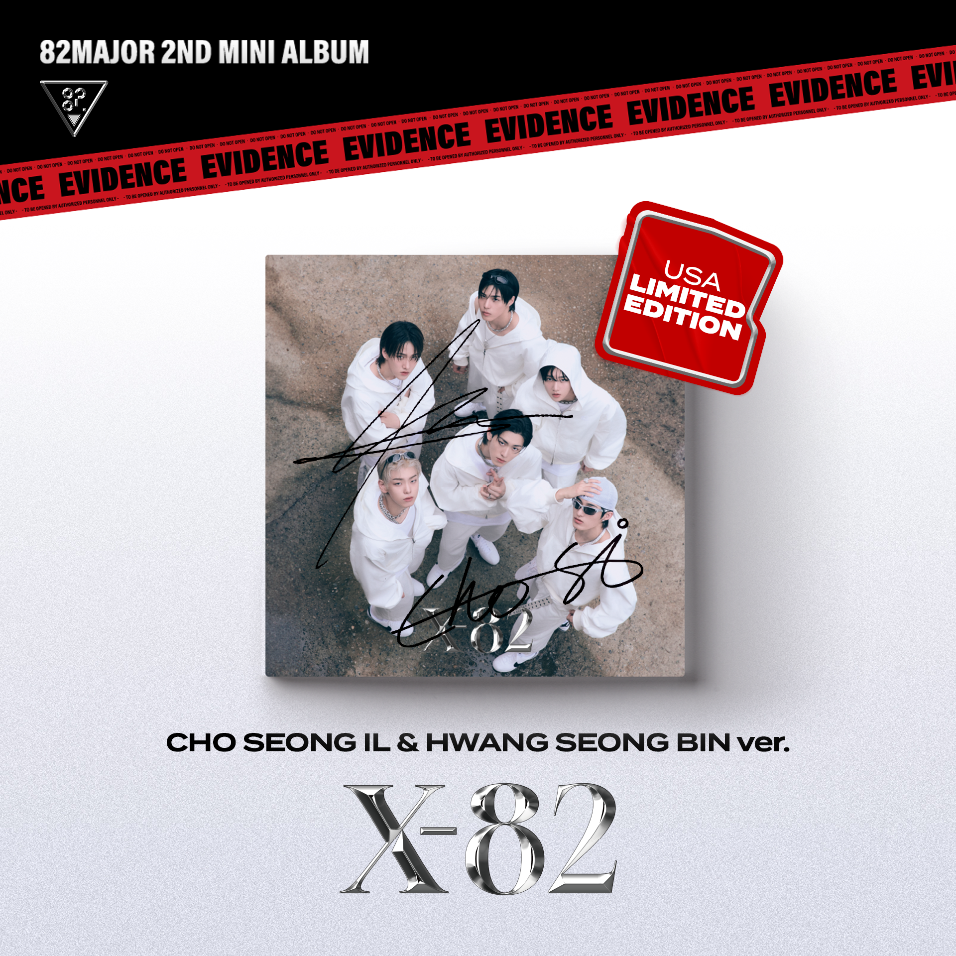 'U.S. Exclusive' X-82 "CHO SEONG IL & HWANG SEONG BIN" Version - Signed Digipack