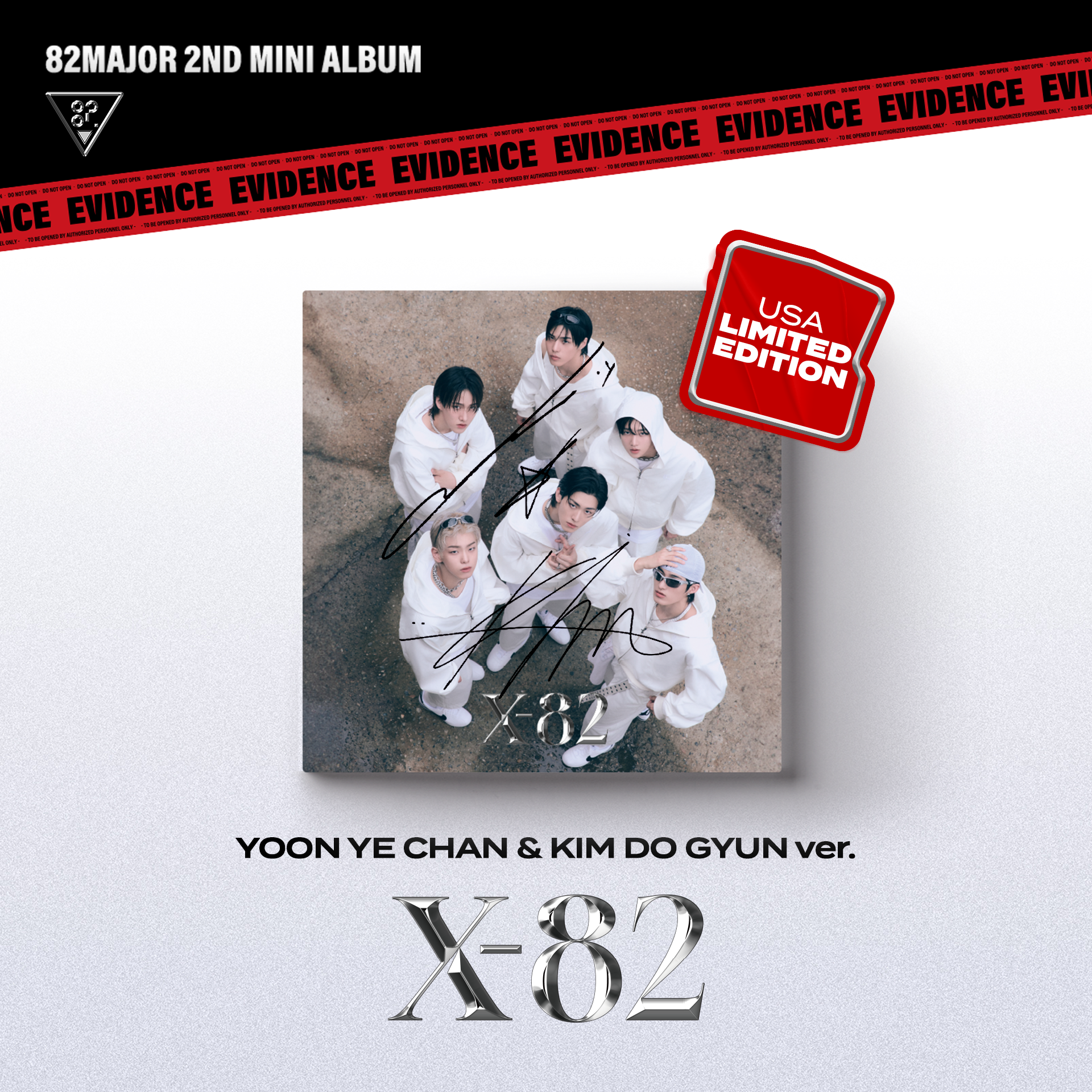 'U.S. Exclusive' X-82 "YOON YE CHAN & KIM DO GYUN" Version - Signed Digipack